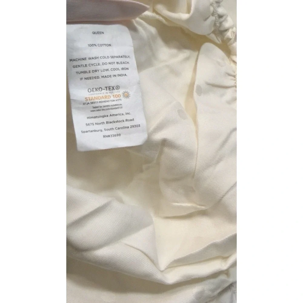 KATE SPADE Larabee Dot Sheet Set QUEEN White 4pc Flat Fitted 2‎ Pillowcases